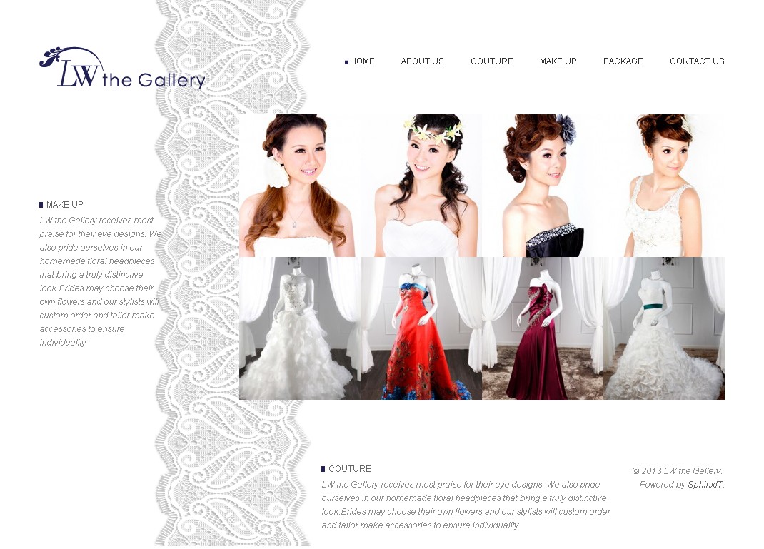 lw the gallery website